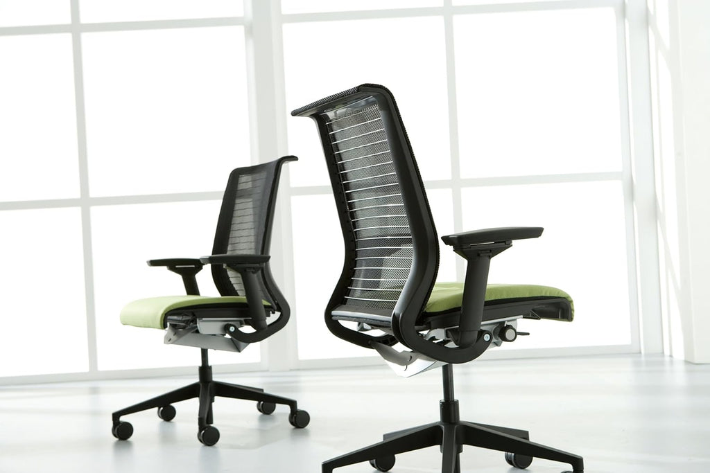 Black 3D Knit Back Chair R1246