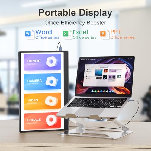 15.6-inch FHD 1080P HDR IPS Portable Monitor with Kickstand & Speakers USB-C HDMI J833