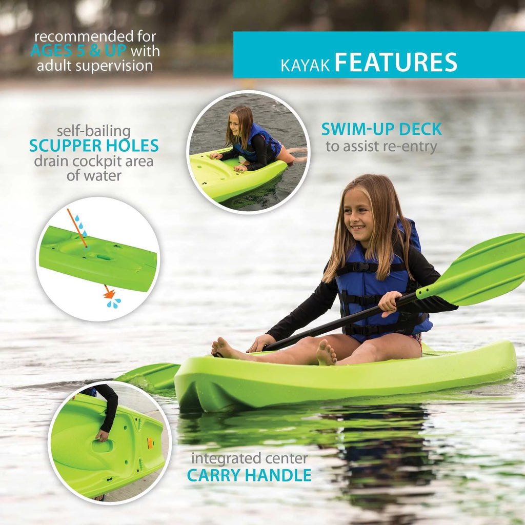 Lime Green Youth Kayak D2183