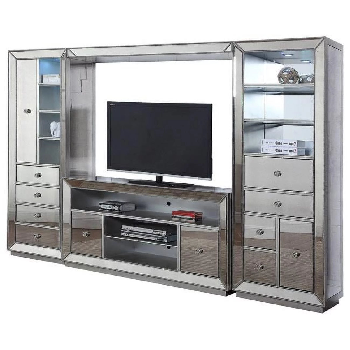 4-Piece Solid Wood Entertainment Center M337