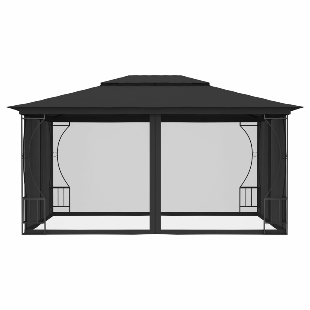 Anthracite Gazebo with Nets Q2467