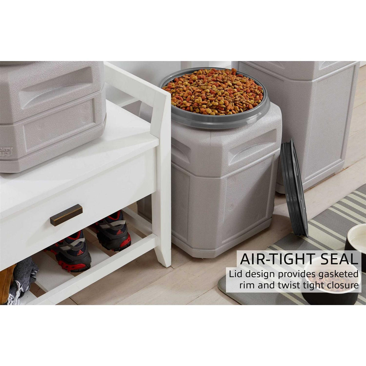 Pet Food Storage Container with Scoop V6047