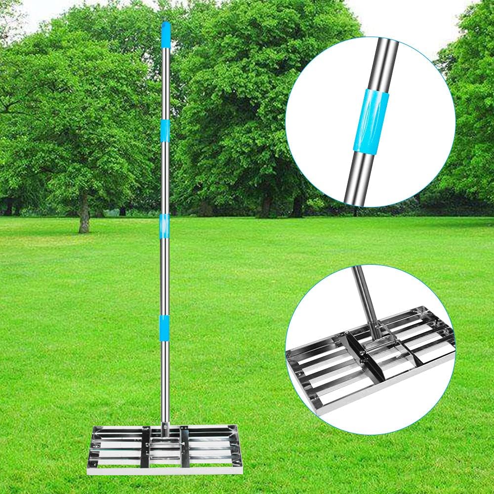 60 Inch Stainless Steel Leveling Rake, 20” x 10” Plate, Pack of 2 O453234