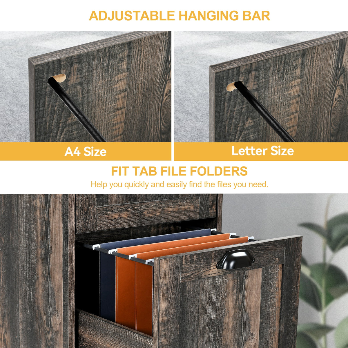 4 Drawer File Cabinet with Lock K48483