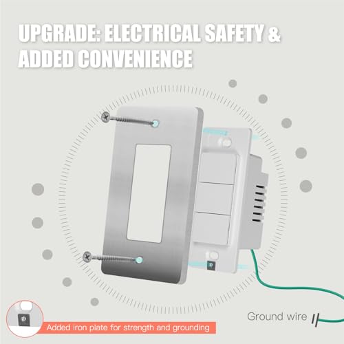 Zigbee Smart Switches, No Neutral Wire, Single Pole Light Switch P57762