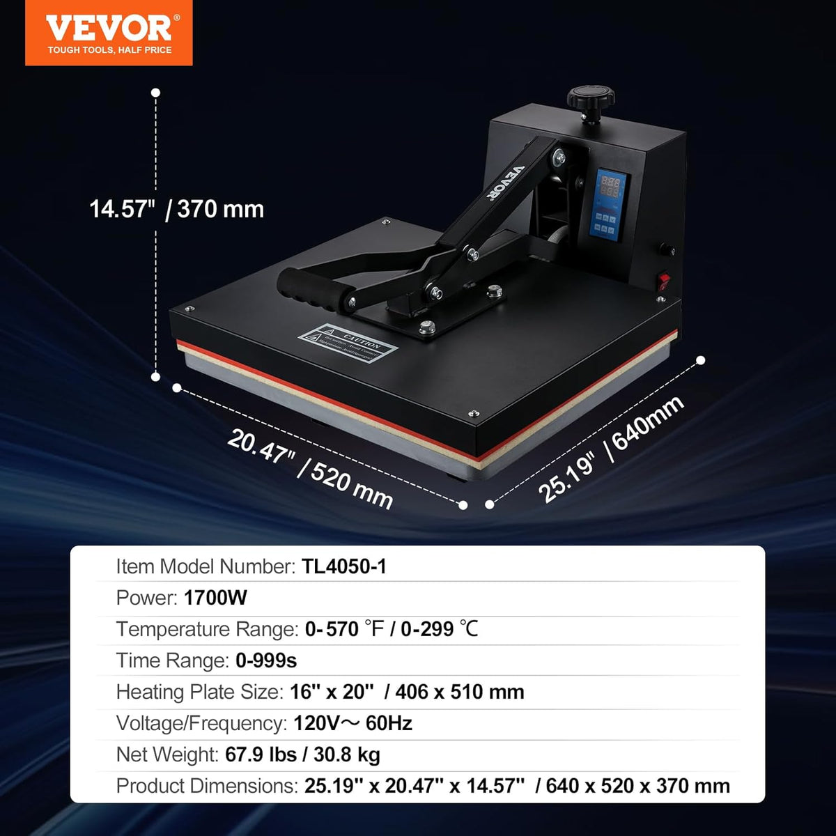 16 x 20 in Heat Press Machine Q802