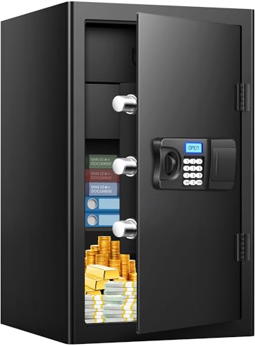2.6 Cuft Fireproof Home Safe Box with Digital Safe Keypad Key B56320