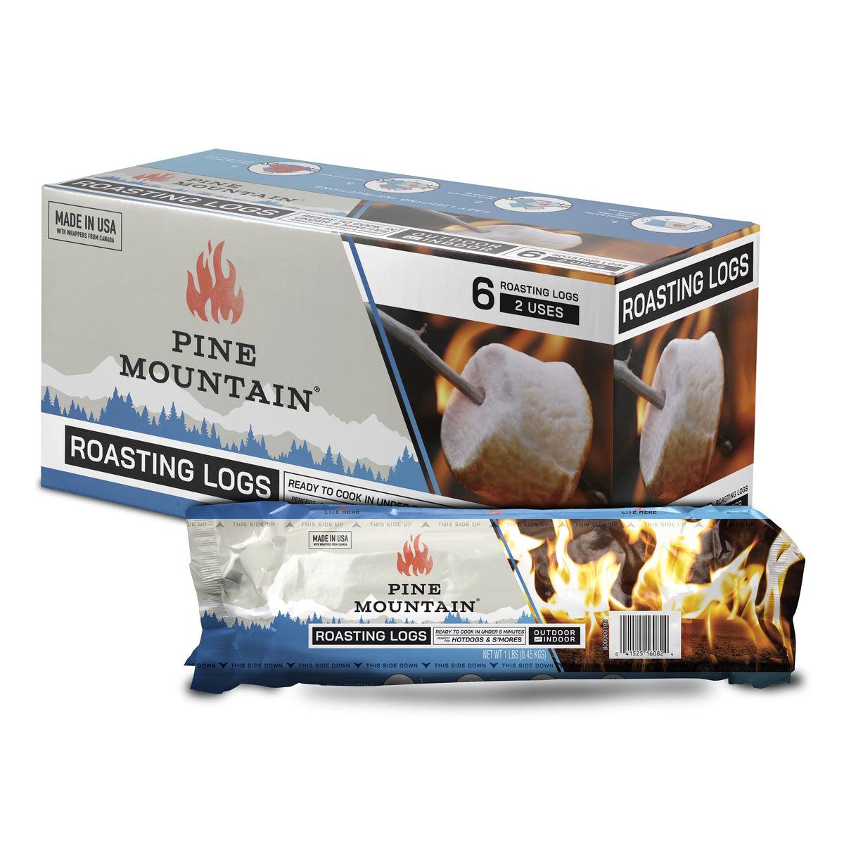 6 logs Food-Safe Cooking Firelog U200