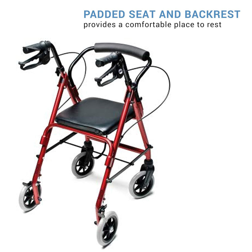 Small & Narrow Rollator Walker with Seat J3521