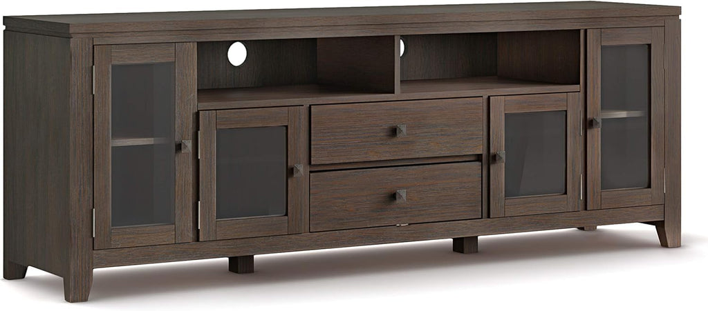 72 inch Wide Solid Wood TV Media Stand W8195