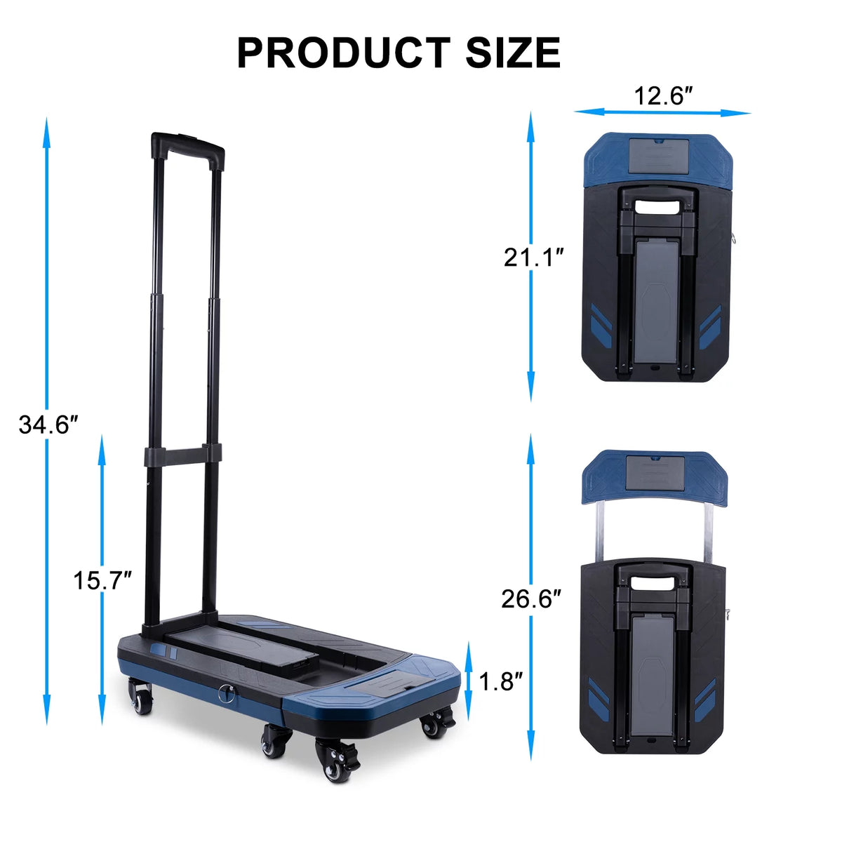 Folding Hand Truck with 6 Wheels Z59115