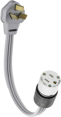 3-Pin Male Plug to 15 20A Receptacle Socket Adapter O4147