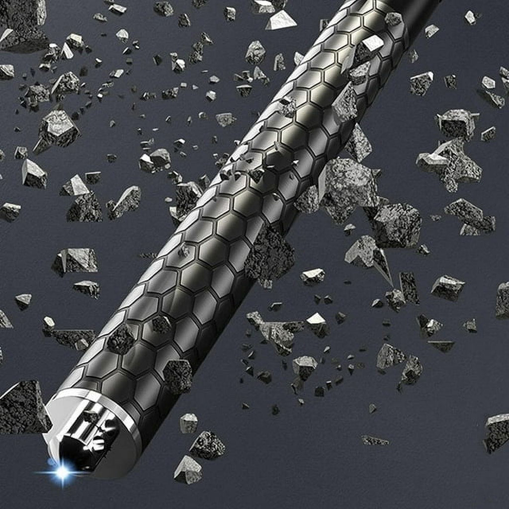 Enhanced Automatic Retractable Hiking Stick 3 Sections Trekking Poles with Sleeves and Tail Ropes Non-Slip E8465