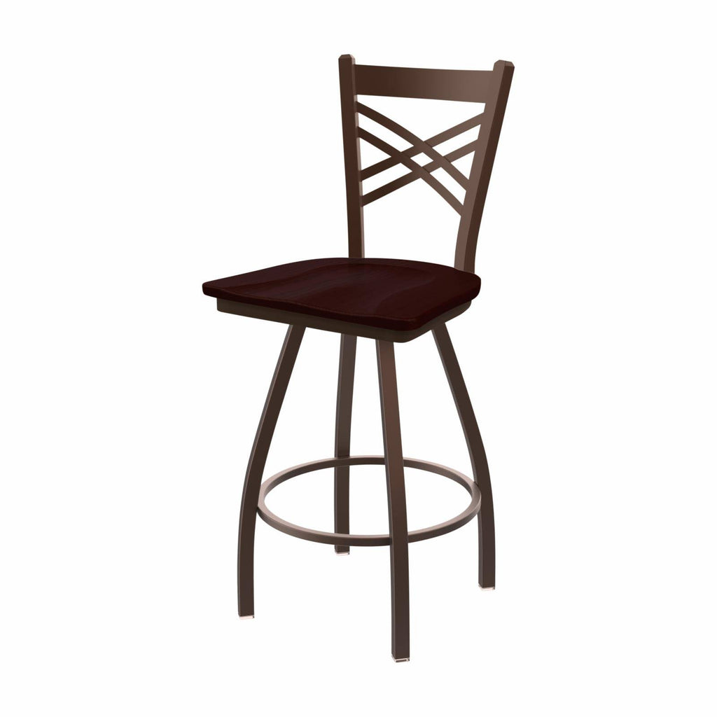 Swivel Counter Stool with Anodized Nickel Finish L953974