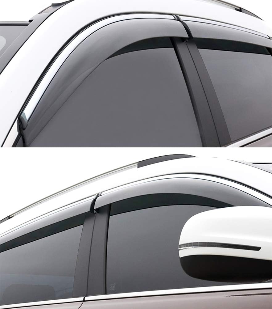 Car Window Visor Vent Shade Deflector Sun Rain Guards Q309