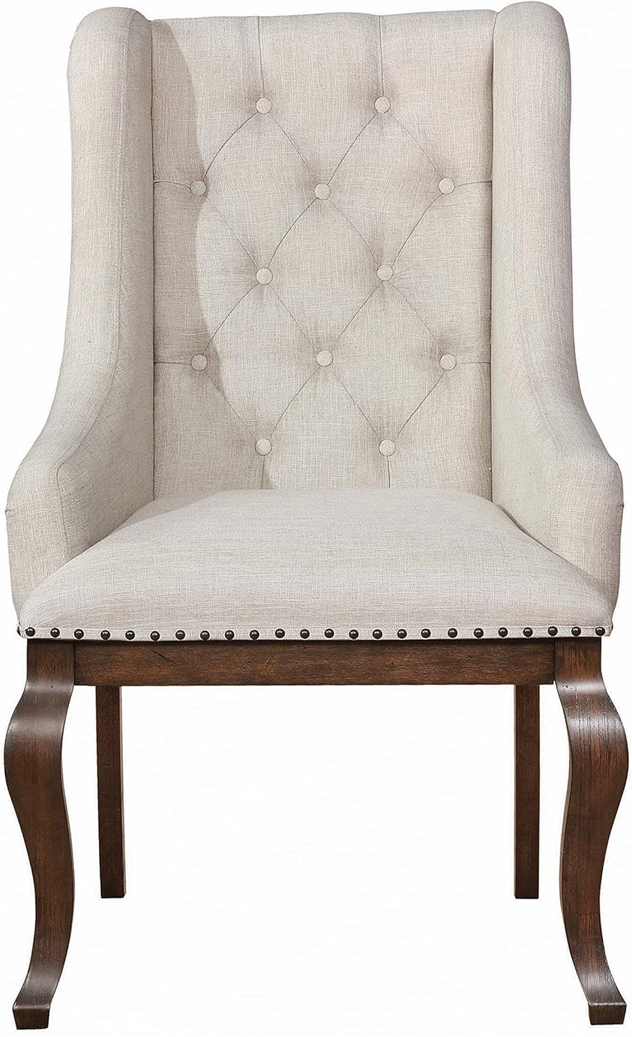 Antique Java and Cream Arm Chairs (Set of 2) X740