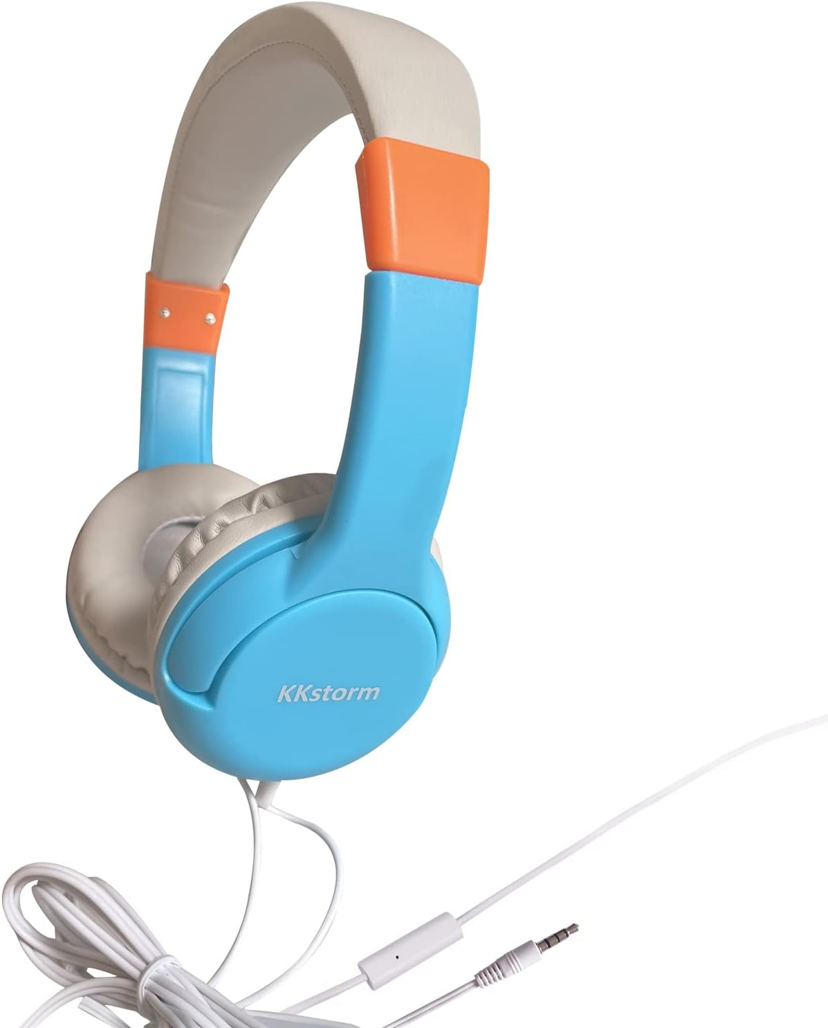 Blue Pink Wired Headphones with Microphone U993808