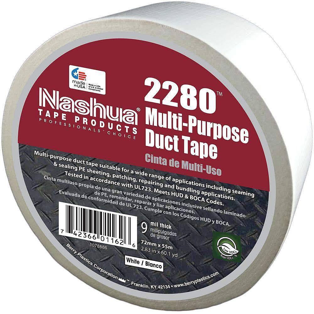 White Duct Tape 48mm x 55m Case of 24 F956020