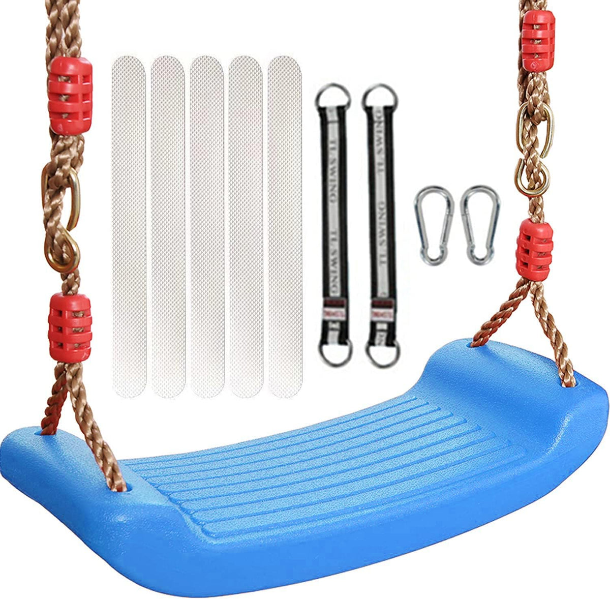 Green Disc Swing Seat with Adjustable Rope and Carabiner E60865
