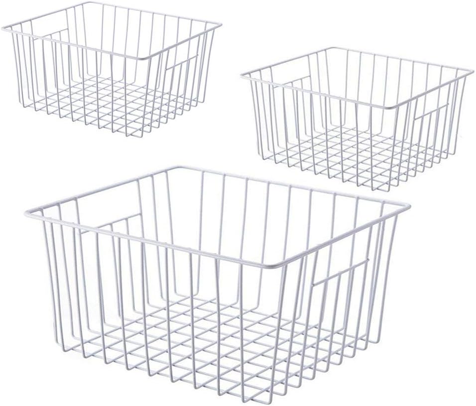 16 inch Wire Storage Organizer Baskets Pack of 2 C790766