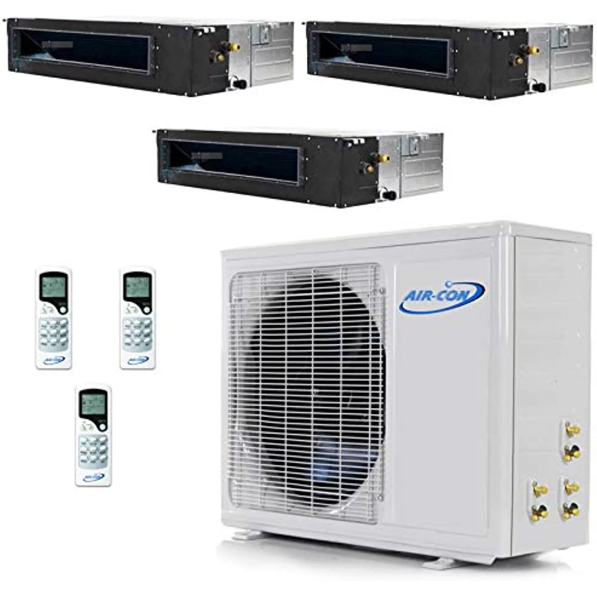 Tri 3 Zone 12000 BTU Mini Split Ductless Air Conditioner Q1209