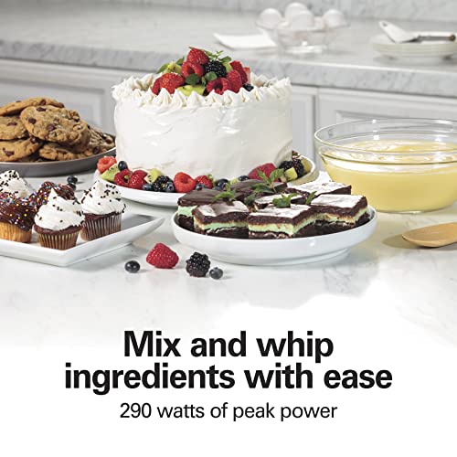 6-Speed Electric Hand Mixer with Storage Case, Brushed Stainless L982785