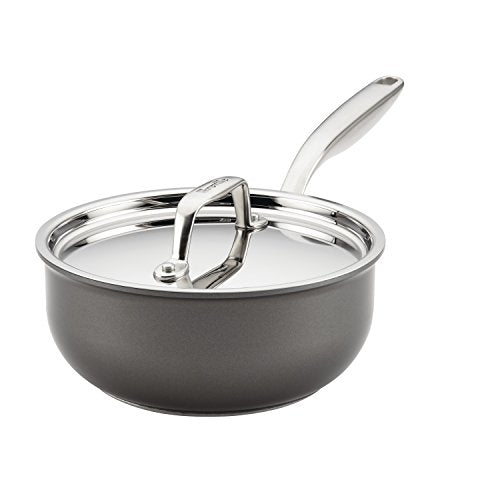 4 Quart Hard Anodized Nonstick Saucepan with Lid X71362