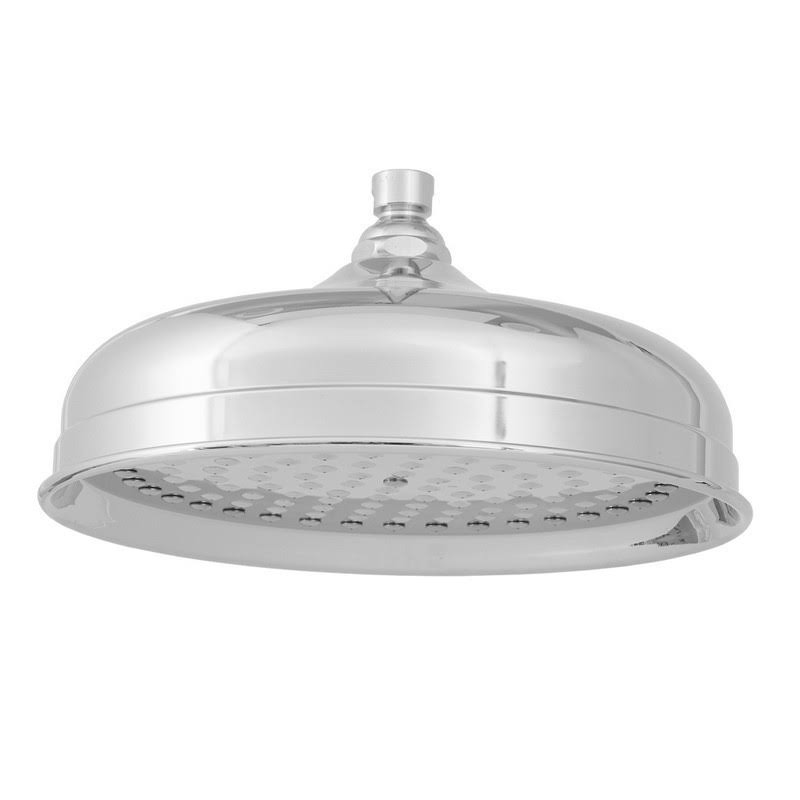 All Brass Rainhead 10x22 Diameter Polished Nickel Y25952