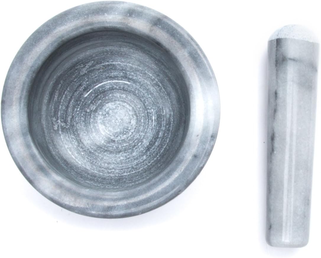 White Marble Mortar and Pestle P862