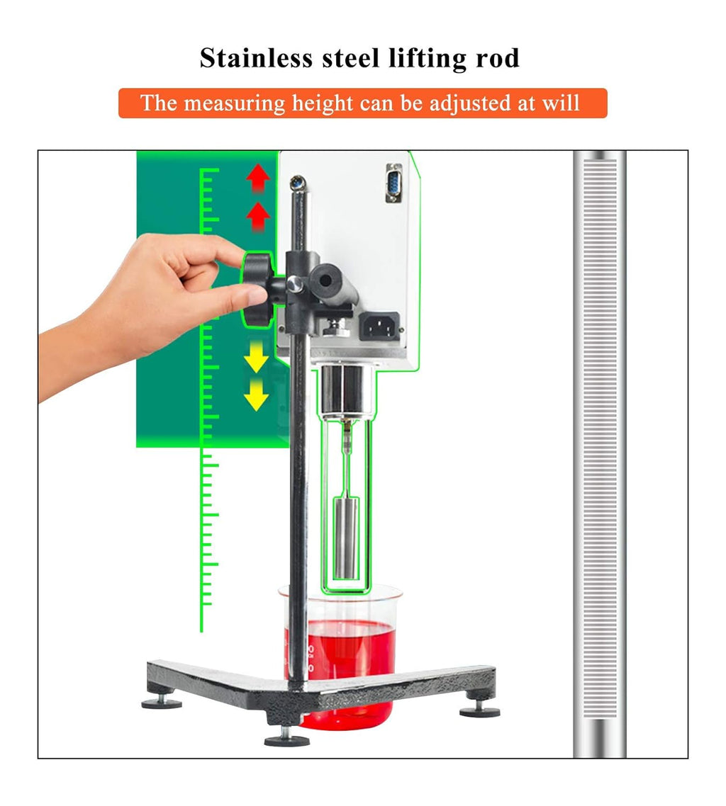 Digital Rotary Viscometer with Temp. Probe 10-6,000,000 mPa.s ±3% 110V I6389