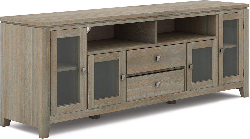 72 inch Wide Solid Wood TV Media Stand W8195
