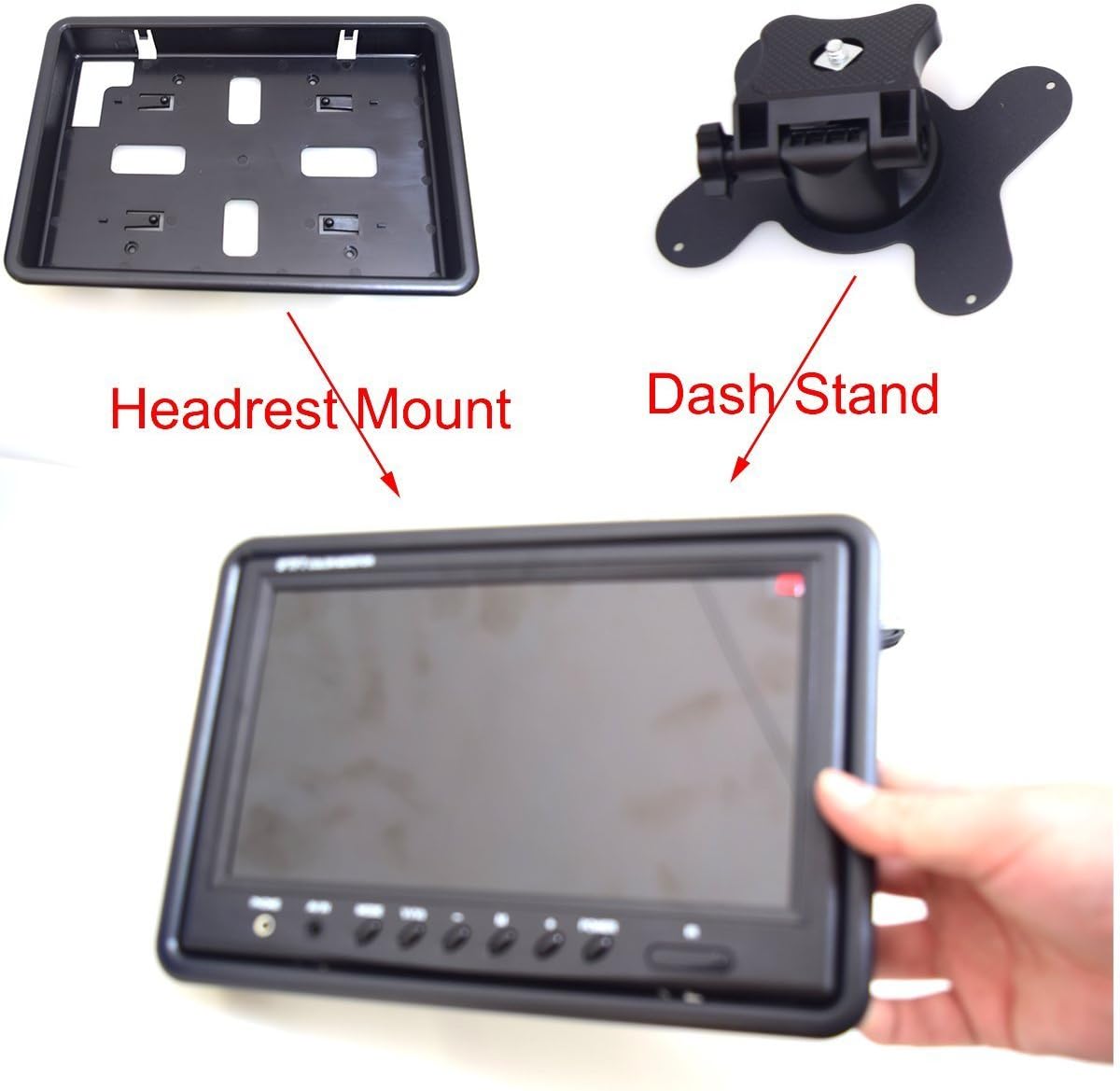 9 TFT LCD Quad Split Monitor with Remote Control P117