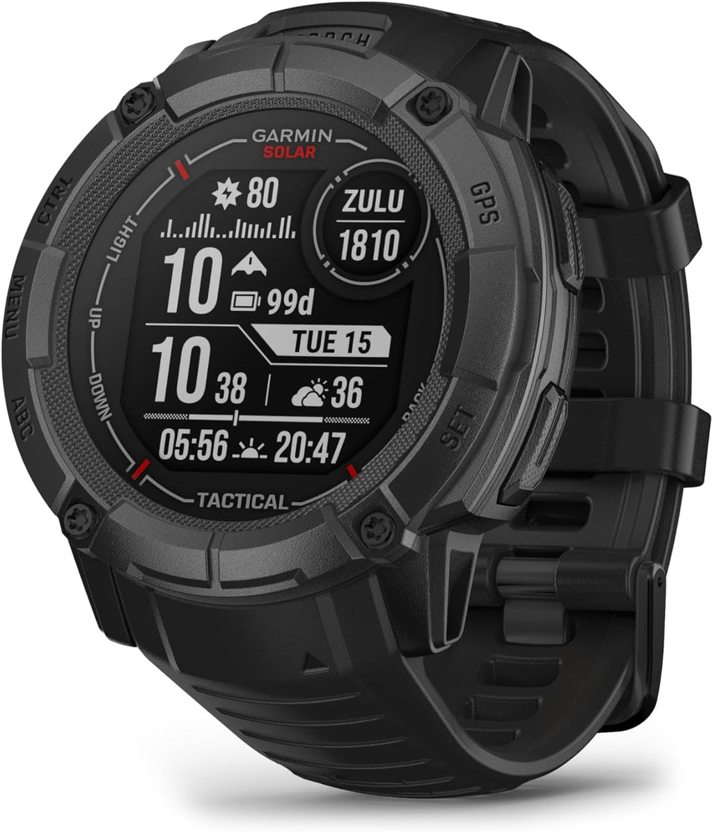 Rugged Outdoor GPS Smartwatch with Solar Charging Capability F82155