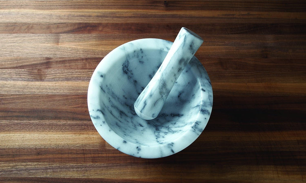 White Marble Mortar and Pestle P862