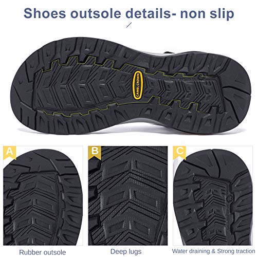 Mens Waterproof Hiking Sandals with Arch Support Open Toe S920938