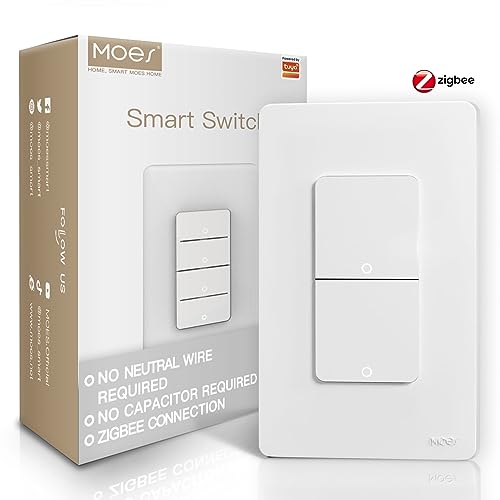Zigbee Smart Switches, No Neutral Wire, Single Pole Light Switch P57762