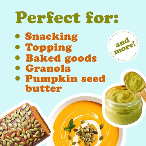 Organic Raw Pepitas, 12 Ounces — Pumpkin Seed Kernels, Unsalted, No Shell X882821