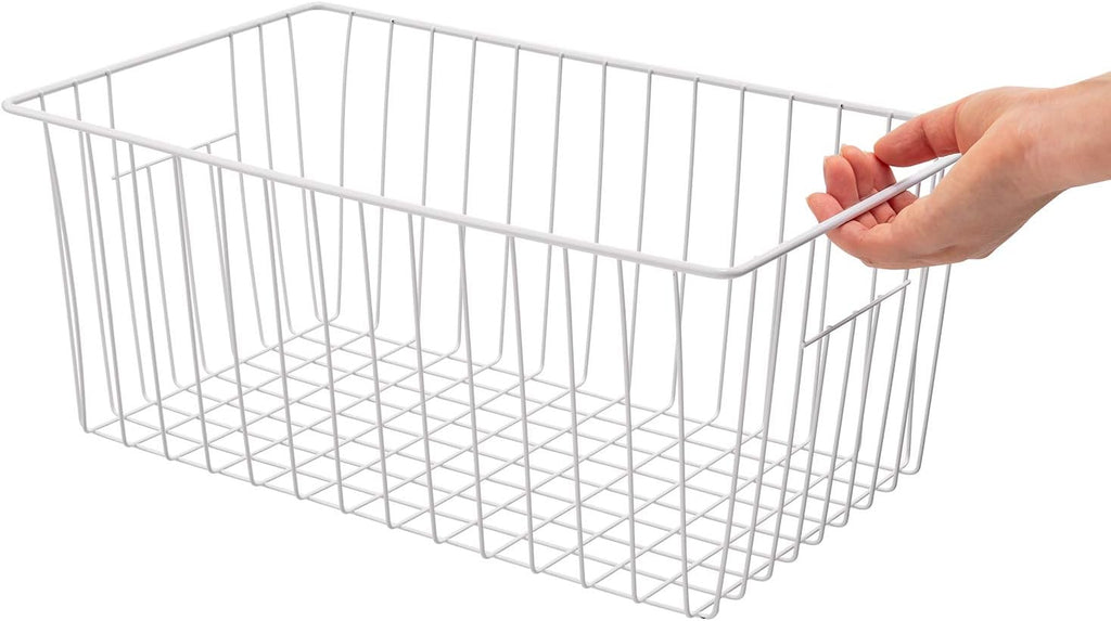 16 inch Wire Storage Organizer Baskets Pack of 2 C790766
