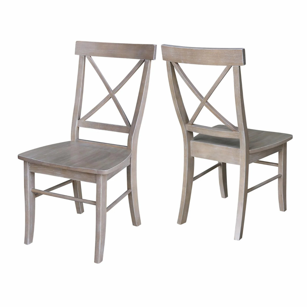Set of Two Solid Wood Chairs O500238