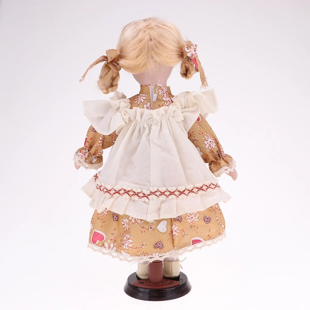 Porcelain Girl Doll People Figure Decoration O265019