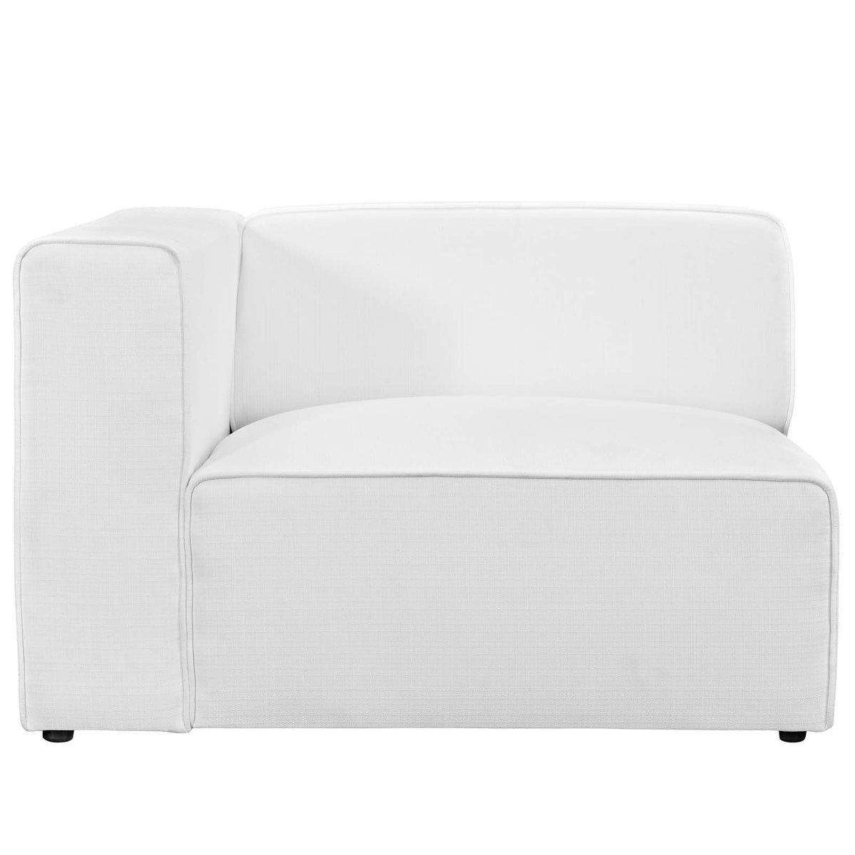 White Left-Facing Fabric Sofa M52498