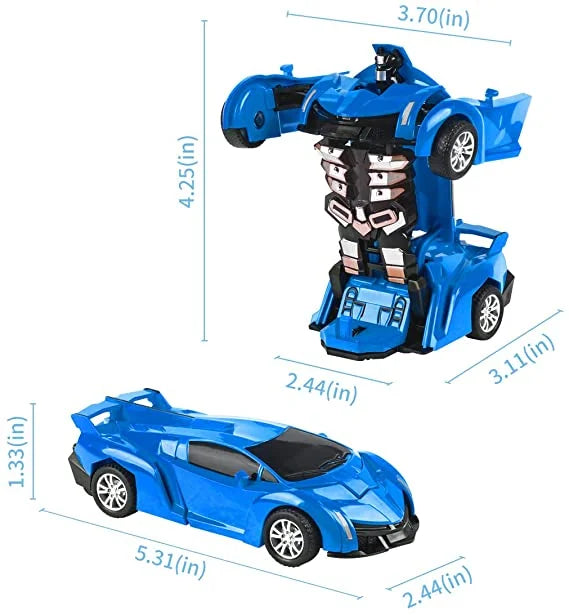 2 Pack Transforming Robot Car Toy W2793