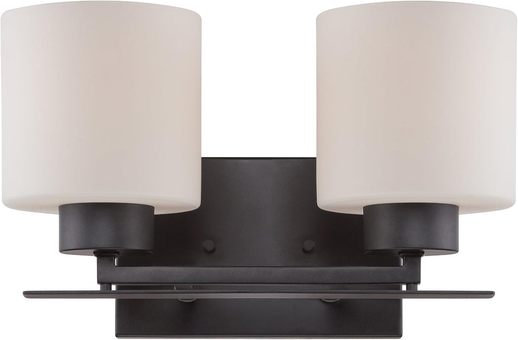 Aged Bronze Three Light Flush Fixture A5487