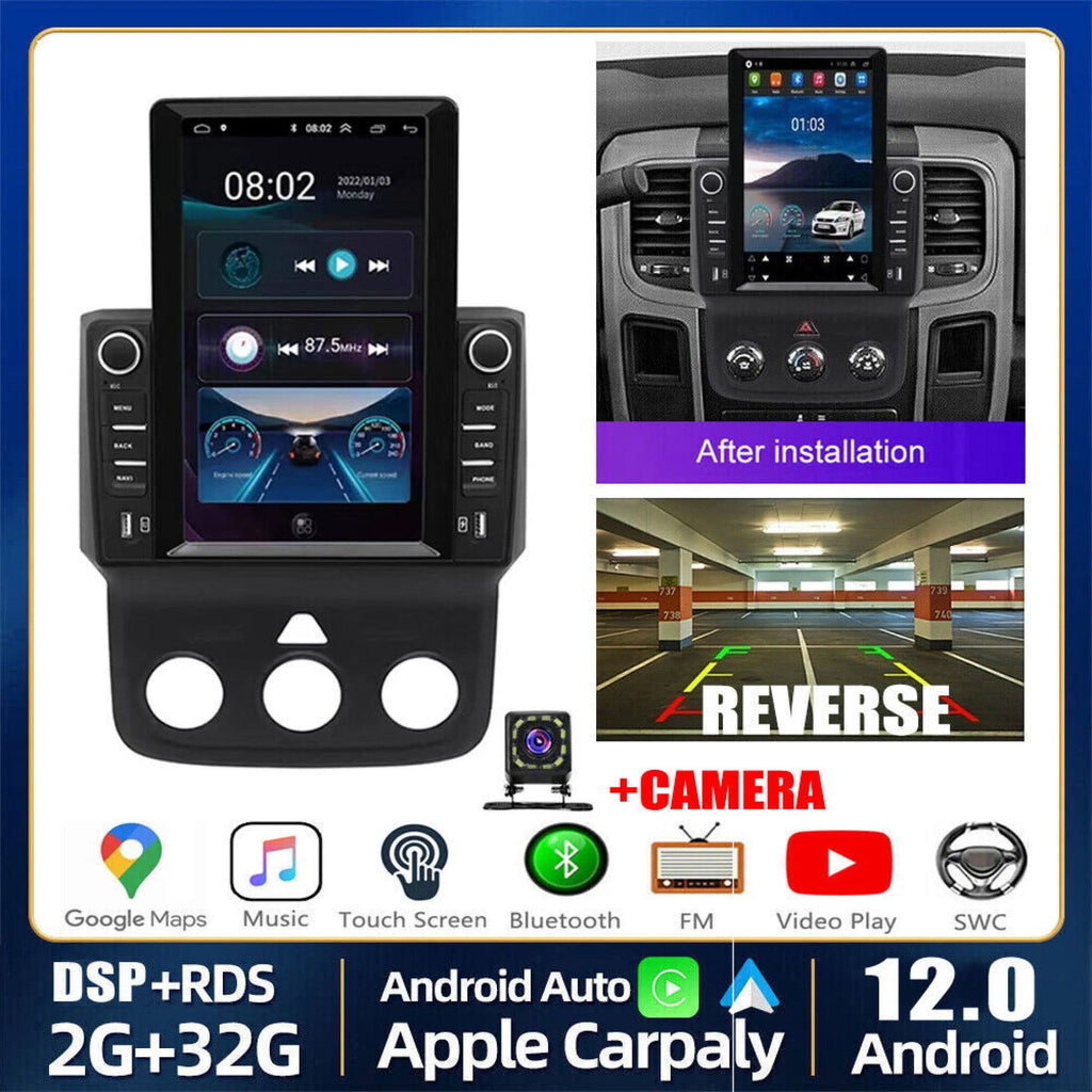 9.7 Vertical Car Radio Stereo IPS Android 12.0 GPS Navigation A4747