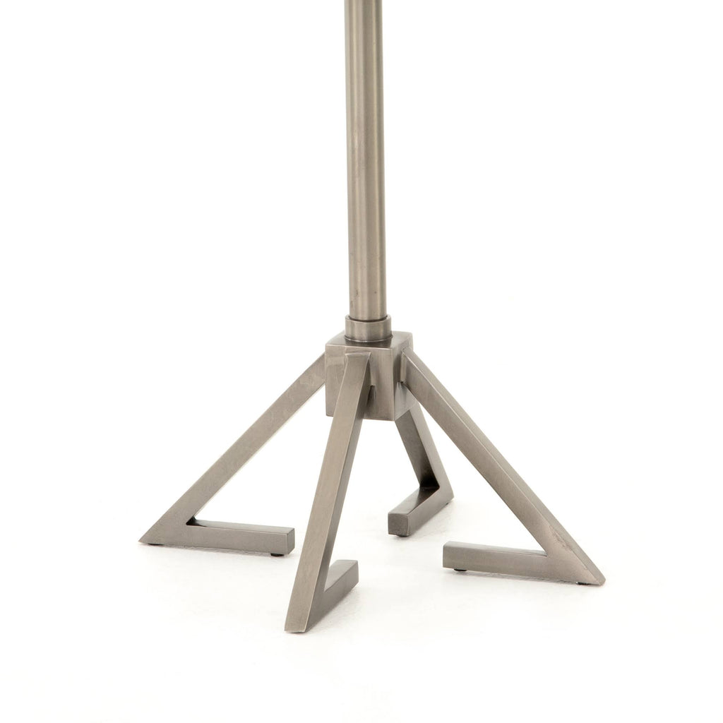 Antique Pewter Adjustable Accent Table I456