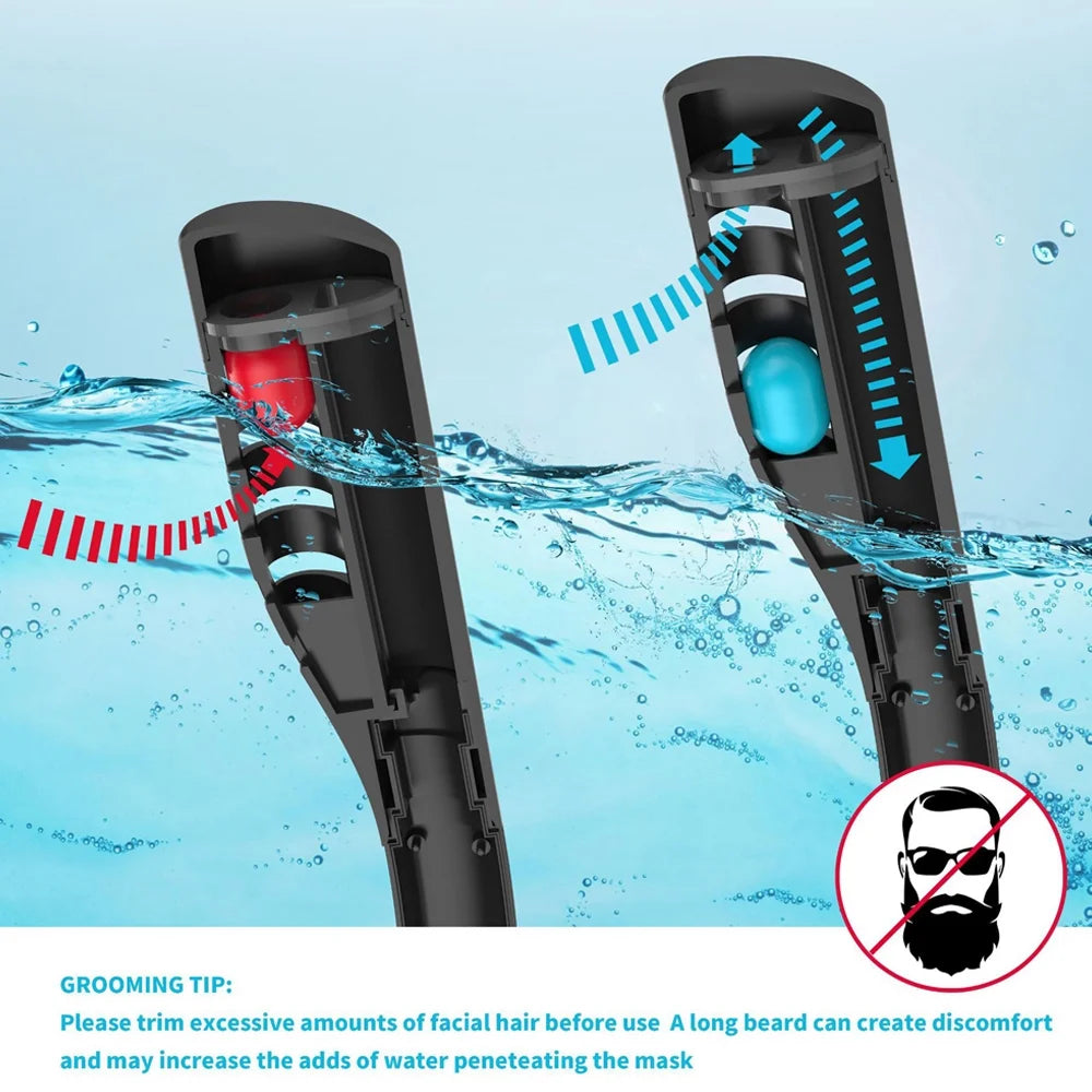 Snorkeling Diving Goggles with Silicone Double Tube B5333