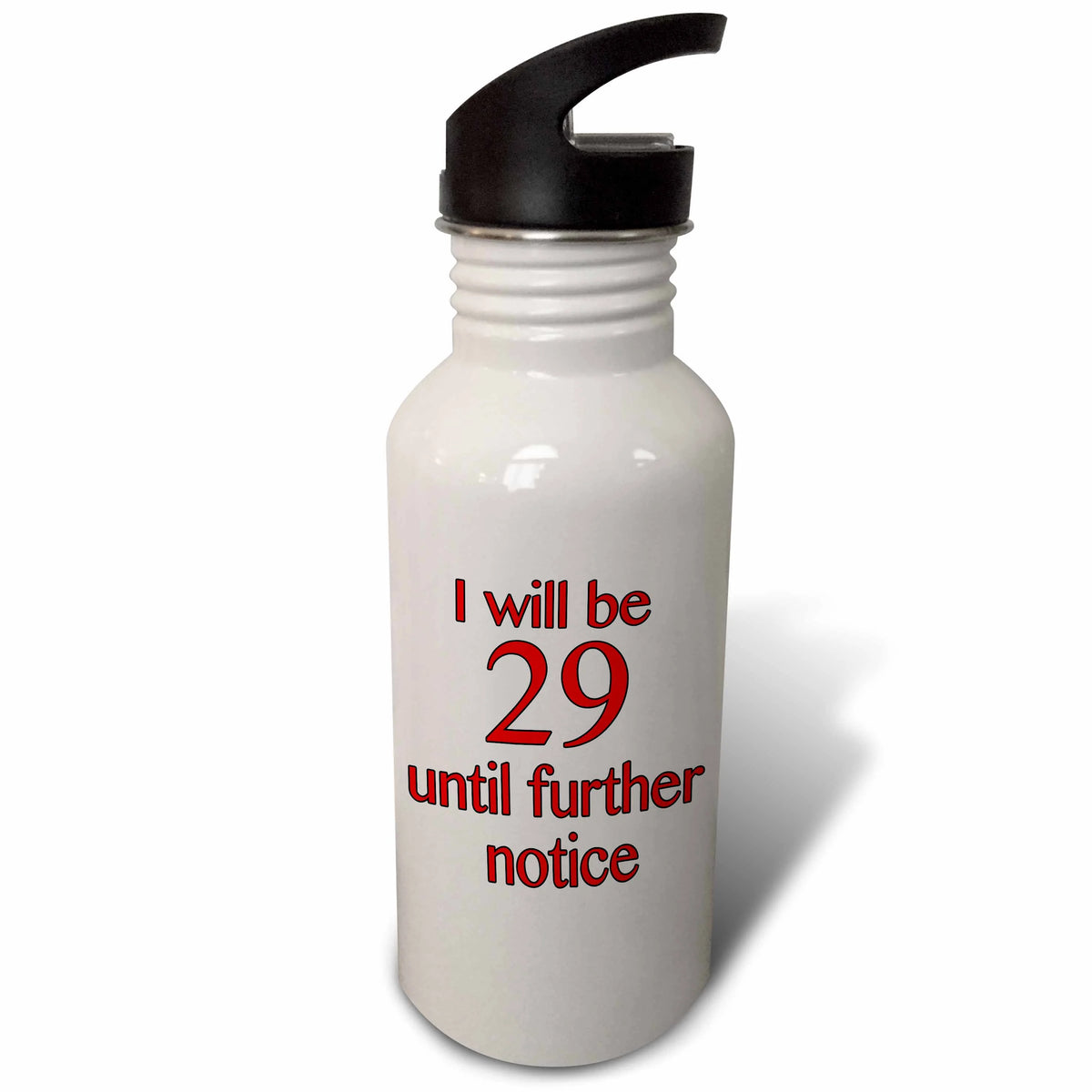 Red 21 oz Sports Water Bottle F1953