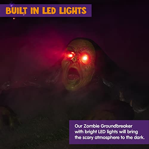 Halloween Outdoor Zombie Groundbreaker Decoration with Sound and Flashing Eyes Q40950