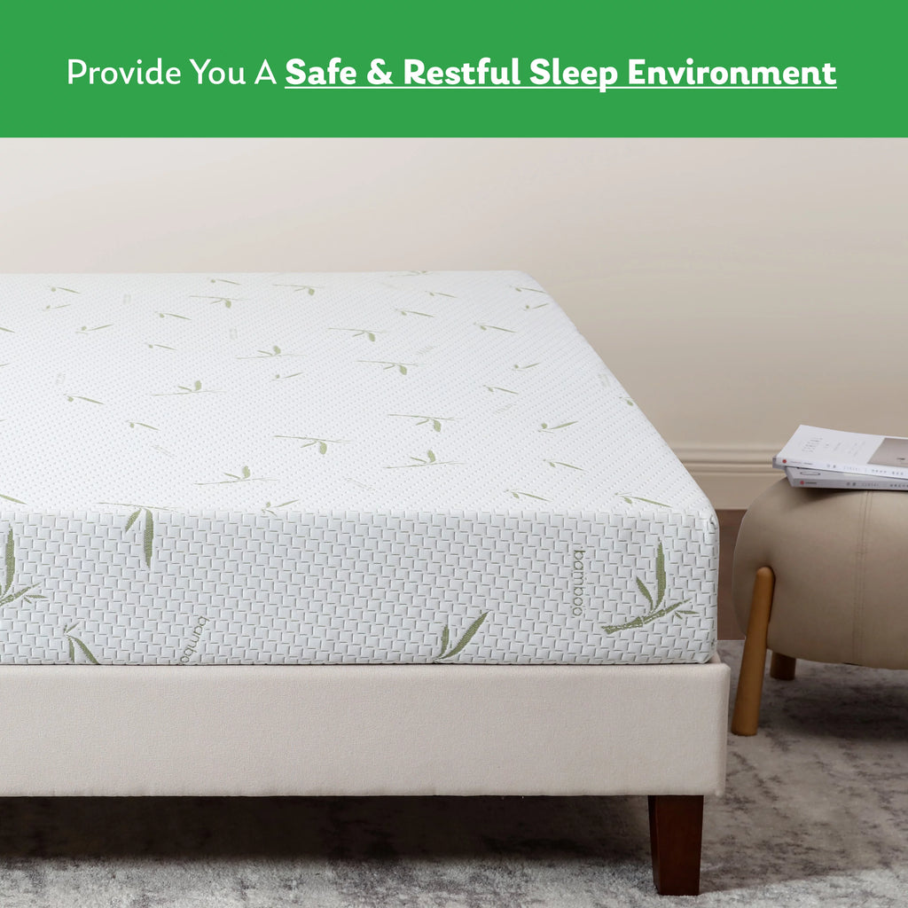 Green Tea Gel Memory Foam Mattress Twin Size N897634