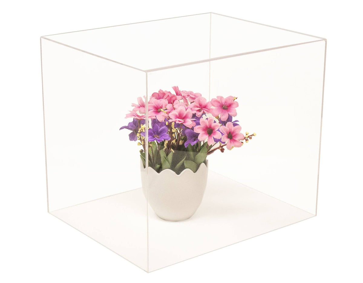 Clear Acrylic Display Case with Black Risers S4705